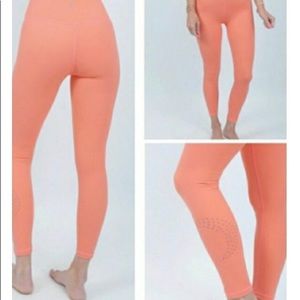 Zyia Active Coral Moon High Rise Leggings